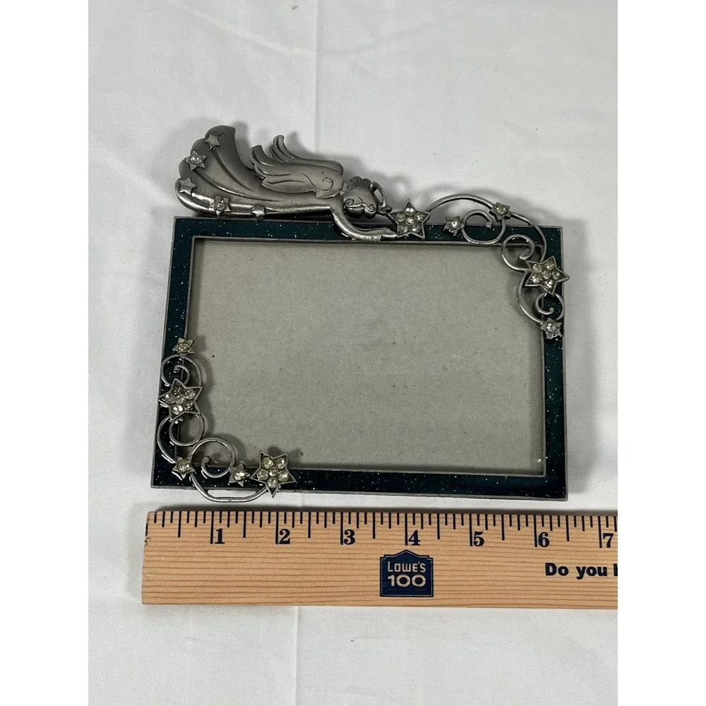 Angelic Pewter‎ & Crystal Stars Frame With Acrylic Edge Holds 4X6